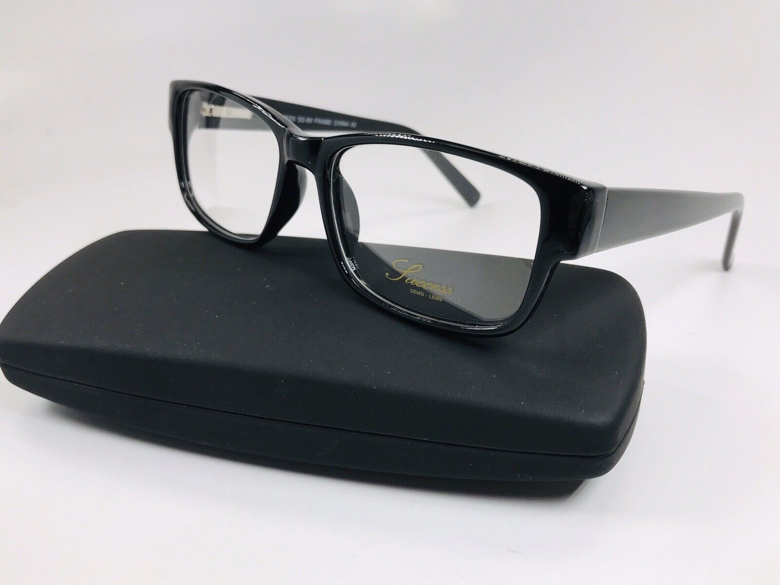 New Designer Inspired SUCCESS SS-73 Black   Eyeglasses 54mm with Case SUCCESS 111 BLACK CRYSTAL | Visual Eyes Eyewear main image 4