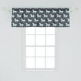 thumbnail image 2 of Ambesonne Abstract Window Valance, Galloping Unicorns, 54" X 18", Mint Dark Taupe Pink, 2 of 3