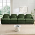 thumbnail image 3 of FFZ Teddy Cloud-Like 4-Seat Couch for Living Room, Green, 3 of 12
