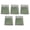 Green, variant on 5 Pcs Clear Sticking Note Waterproof Memos Pad Macaroon Color Notepads Adhesive Sticking Pad for Workers