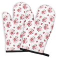 thumbnail image 2 of Cow and Strawberry Pink Pattern Cute Oven Mitts 2-Pack Set, Heat Resistant Kitchen Gloves for Oven, 7.7"x12", 2 of 6