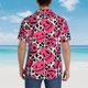 thumbnail image 4 of Fotbe Halloween Pumpkins Camisa Hawaiana para Hombre Unisex – Camisa Casual de Verano con Botones de Manga Corta de Algodón y Lino,Large, 4 of 7