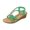 Green, variant on Wovix Women's Sandals Trendy Sandals Shoes Wedge Open Toe Dressy And Casual Sandals Indoor Outdoor Shoes Black 35