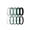 Pack J: White, Green Bay Metallic, Feldspar, Galapagos Green, Black, variant on Silicone Rings for Her - Mix Women's Silicone Wedding Rings, 1.8mm Thick Rubber Engagement Rings Braided & 4mm Classic Rings Combo