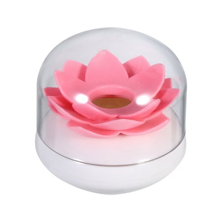 Weight Lifter Toothpick Holder Lotus Cotton Swab Holder Small Toothpicks Q-tips Storage Organizer Canister Jar for Swabs Cosmetic Pads ()