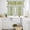 Green, variant on Aqua Stripes Lemon Kitchen Curtains Sets for Windows 36 Inch Length, Spring Botanical Plant Vertical Line Rod Pocket Window Treatments Tier Curtains and Valances Set for Bedroom/Bathroom