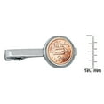 thumbnail image 2 of Greek 2 Euro Coin Tie Clip | Two Euro Greece Coin Tieclip | Silvertone, 2 of 3