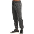 thumbnail image 3 of Men's Lightweight Fleece Joggers Pants with Pockets, Active Sweatpants, Charcoal Grey 2XL, 1 Pack, 3 of 4