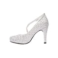 thumbnail image 3 of ZAPATILLAS TACONES VESTIR LEON MUJER DAMA PLATA TEXTIL 9702 LEON 9702, 3 of 3