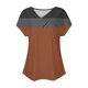 thumbnail image 5 of Tops de Algodón para Mujeres Cuello en V Moda Casual Manga Corta Primavera Verano Top para el Hogar Y Diario, 5 of 7