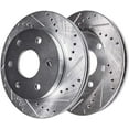 thumbnail image 2 of Detroit Axle - Rear Drilled Slotted Brake Rotors for Chevrolet Avalanche Silverado Suburban Tahoe GMC Sierra Yukon XL 1500 Cadillac Escalade ESV EXT, 2 of 6