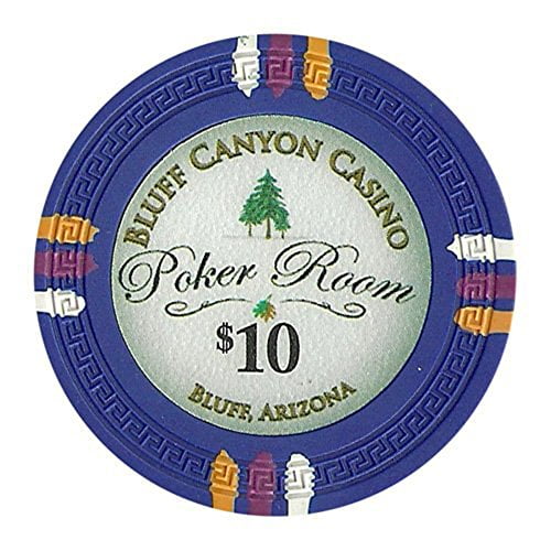 Claysmith Gaming Bluff Canyon Poker Chip Heavyweight 13.5-Gram Clay Composite Pack of 50