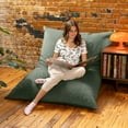 thumbnail image 6 of Jaxx Pillow Saxx 5.5-Foot Décor Bean Bag Giant Floor Pillow Lounge, Lush Velvet Green, 6 of 10