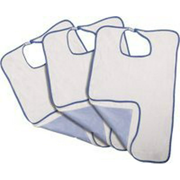 EXTRA LONG ADULT BIB, 21" X 33" By Medline Ship from US