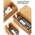 thumbnail image 7 of LazySpin Cable Management Box, Handwoven Rattan Style Cord Organizer Box for Power Strips, 7 of 7