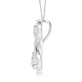 thumbnail image 2 of ANGARA Natural Double Diamond Infinity Pendant in 14K White Gold for Women (Size-5.1mm| Color-H| Clarity-SI2) | April Birthstone, Anniversary, Jewelry Gift for Women | Natural Diamond Necklace, 2 of 7