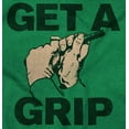 thumbnail image 2 of Get a Grip Golfing Golfer Joke Funny Plus Size Crewneck Graphic Tee Shirt Brisco Brands 2X, 2 of 5