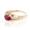thumbnail image 3 of Galaxy Gold 1.15 ct 14k Solid Gold Filigree Solitaire Ring Ruby 2330 (Rose-Gold, 10), 3 of 5