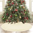 thumbnail image 4 of Antqov Christmas Tree Skirt for Christmas Tree, 50" Knit Large Tree Skirts Vintage Rustics Christmas Decorations for Home Party Holiday Decor, 4 of 6