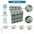 thumbnail image 7 of Hokiten Table Runners 36 Inches Long Dress Scarves, Teal Grey Farmhouse Kitchen/Dining Table Runner, Short Coffee Tablerunners, Modern Abstract Geometric Contemporary 13x36 Inch, 7 of 7