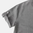 thumbnail image 4 of SHIXIAOO Men's Summer Suits Casual Loose Fit Shorts Button Drawstring Outfit Comfortable Breathable Daily Wear Non Stretch Lightweight Men Vest and Pants Set Suits Man Formal Mens Suit Lapels for Men, 4 of 8