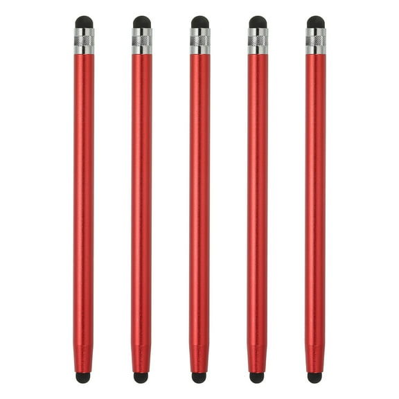 5pcs Stylus Pens for Touch Screens Capacitive Stylus Universal Tablet Pen, Red