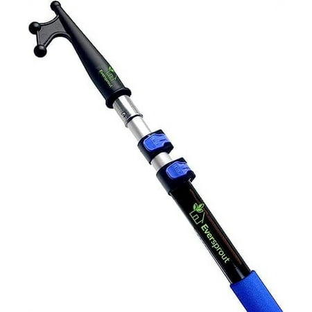 EVERSPROUT 1.5-to-4 Foot Telescoping Boat Hook | Floats, Scratch-Resistant, Sturdy Design | Durable & Lightweight, 3-Stage Anodized Aluminum Pole | Threaded End for Boating Accessories