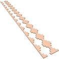thumbnail image 6 of Ekena Millwork 94"H x 1/4"T Gypsum Adjustable Wood Decorative Slat Wall Panel Kit, Alder (contains 14 Slats + 1 Straight Edge Starter Slat), 6 of 16