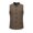 Coffee, variant on WIZUTIZ Men's Herringbone Vest Solid Color Stand Collar Sleeveless Single Breasted Button Front Pockets Slim Fit Casual Business Waistcoat