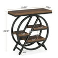 thumbnail image 2 of Tribesigns 4 Tier End Table, Small Side Table for Couch, Wood Bedside Table Snack Side Table with Storage Shelves, Rustic Brown, 2 of 5