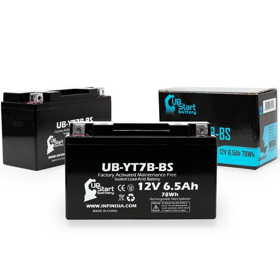 2-Pack Replacement 2006 Yamaha YFZ450 450CC Factory Activated, Maintenance Free, ATV Battery - 12V, 6Ah, UB-YT7B-BS