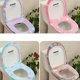 thumbnail image 4 of Cojín grueso para asiento de inodoro con cremallera de terciopelo coral suave cálido para el hogar baño impermeable lavable tapa de inodoro, azul Feliz Sencillez, 4 of 5