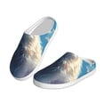 thumbnail image 2 of Lsque Clear Sky Blue Cat Pattern Womens Comfort Cotton on Scuff With Memory Foam and Anti-skid Sole Slipper-35/36, 2 of 7