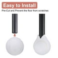 thumbnail image 4 of Uxcell 4 Pcs Pelotas de Tenis Precutadas para Andadores Accesorios de Deslizamiento Blancas, 4 of 6
