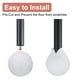 thumbnail image 4 of Uxcell 4 Pcs Pelotas de Tenis Precutadas para Andadores Accesorios de Deslizamiento Blancas, 4 of 6