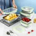 thumbnail image 3 of Fiambrera de acero inoxidable para niños, sellada, a prueba de fugas, reutilizable, para guardar frutas, para preparar comidas de pícnic, 3 of 6