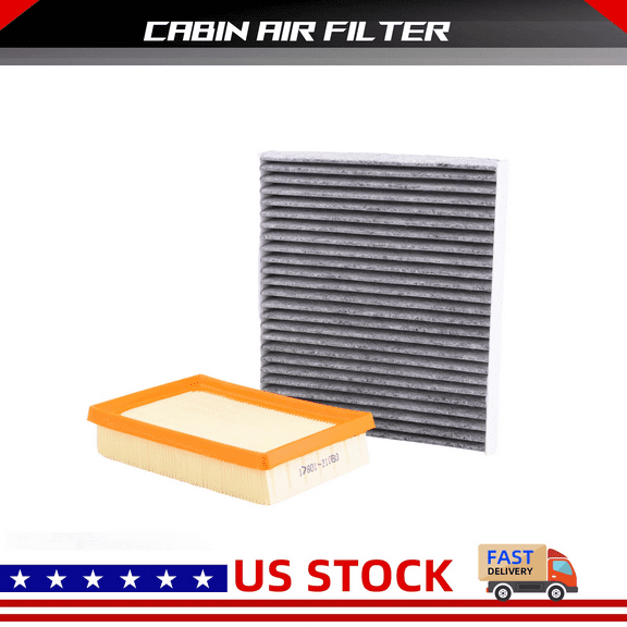 17801-21060 Engine Air Filter and 87139-0E040 Cabin Air Filter Set Compatible with Toyota Corolla 2020-2022, Toyota Prius 2016-2022