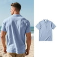 thumbnail image 6 of Men's Shirts Casual Summer Short Sleeve Top Comfortable Stylish Fit Classic for Every Wardrobe Mens T-Shirts Collar Packs Xlt Assorted Colors, 6 of 9