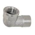 thumbnail image 3 of veasfak 4-6pack 1/2" Double End Right Angle Pipe Fitting Threaded Elbow Connector DN15 6 Pcs, 3 of 7