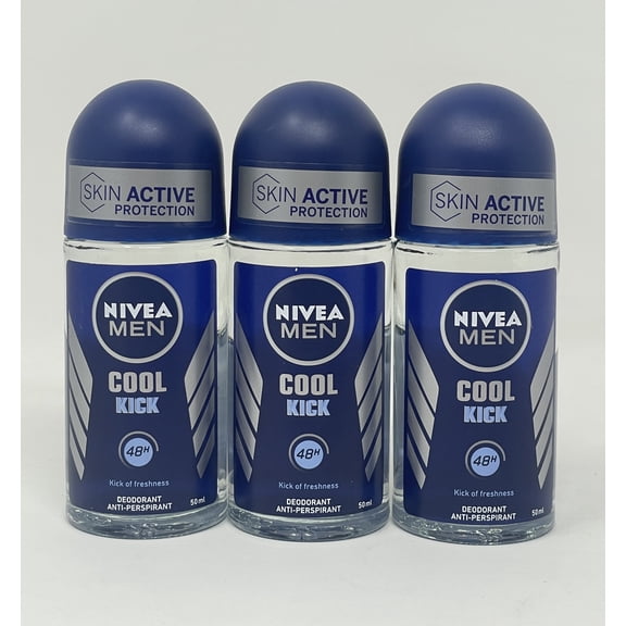 Nivea Men Cool Kick Original Roll-on Deodorant 48H (PACK OF 3 ) 50 Ml Each