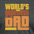 thumbnail image 3 of CafePress - Worlds Grooviest Dad Men's Deluxe T Shirt - Mens Tri-blend T-Shirt, 3 of 4