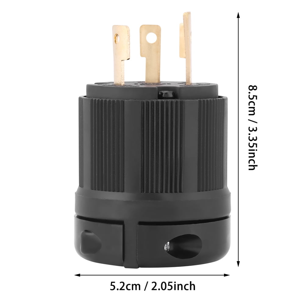 NEMA L5-30 30A 125V 3 Wire Twist Lock Electrical Plug Connector