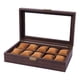 thumbnail image 2 of Caja de almacenamiento para reloj Yinane joyero con cerradura Vitrina de cristal, 2 of 8