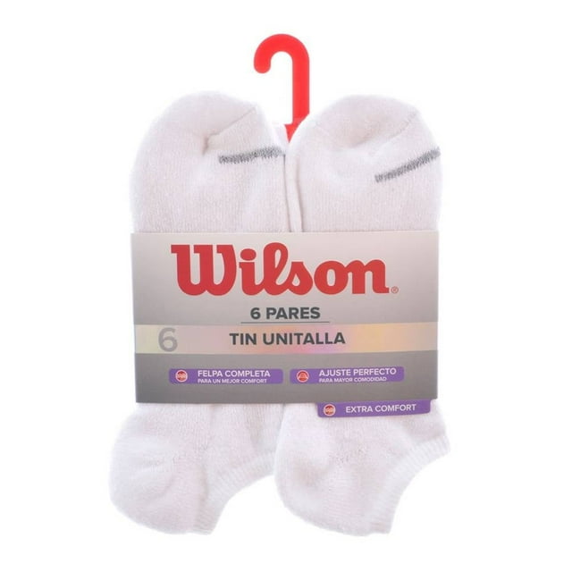 Tin Wilson para Mujer, Blanco con Felpa 6 Pares Unitalla de 23 a 25 cm