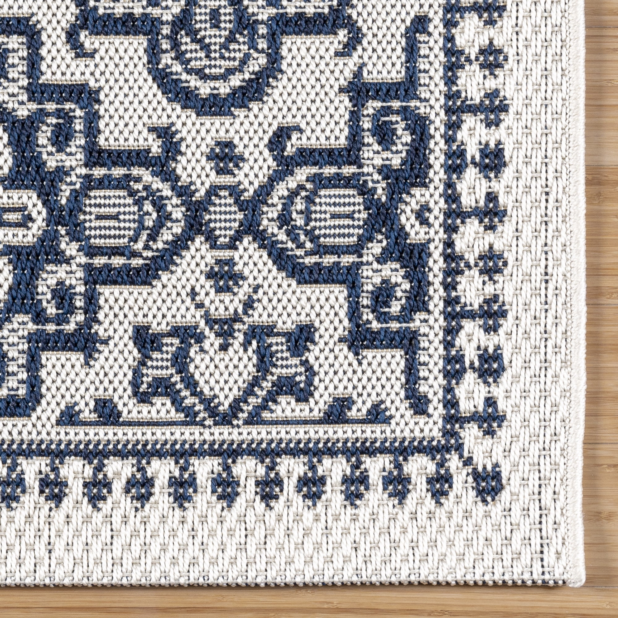 Gertmenian Ringley Gavin Traditional Oriental Cream Indoor/ Outdoor Area Rug, 9x13