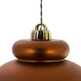 thumbnail image 2 of Vickerman 14" Copper Matte Finial Christmas Ornament UV Treated with Drilled and Wired Cap, 2 of 8