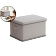 thumbnail image 1 of Storage Bins with Lids, Decorative Storage Boxes with Handles, Foldable Storage Baskets for Closet, Shelves, Stackable(14.17x9.84x7.87in), 1 of 5