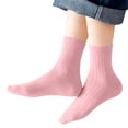 thumbnail image 3 of Fancifize Girls Boys Cotton Socks Kids Soft Strentch Bereathable Baisc Solid Color Ribbed Mid Socks 1-12 Years, 3 of 6
