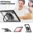 thumbnail image 7 of FJLBDE Case for Samsung Galaxy Tab S10 Lite 10.9-Inch 2025 with 360 Rotating Stand, Shoulder Strap, Heavy Duty Shockproof Cover, Transparent, 7 of 7