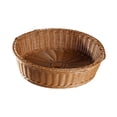 thumbnail image 2 of Cesta de ratán de imitación, contenedor portátil, ligero y redondo para almacenar frutas. Sin mango, 2 of 9